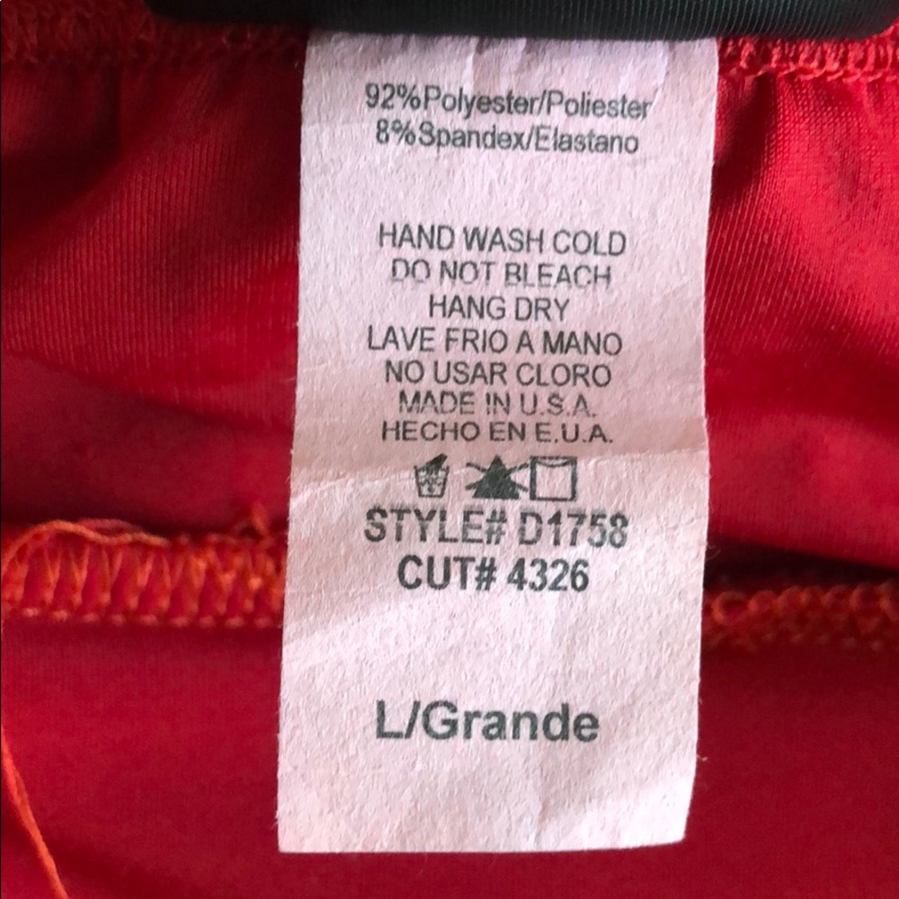 ❌donated: Red One Shoulder Bodycon Dress - Picture 7 of 8